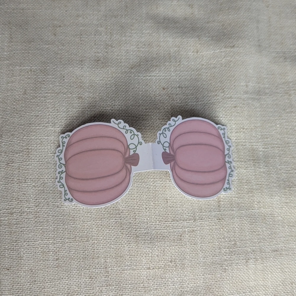 Pumpkin Magnetic Bookmarks Readers Book lovers Fall Autumn Pink Books Set Of 4